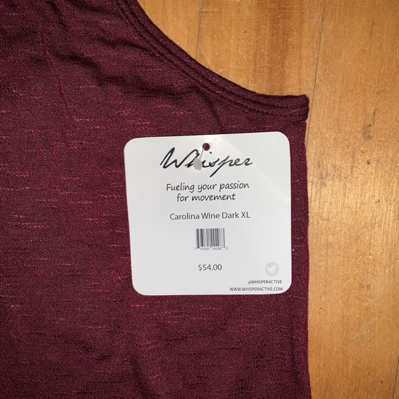 NWT - Wine Workout Top - Whisper - Picture 5 of 7